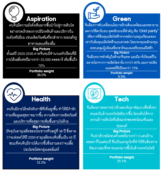 Four themes of the fund